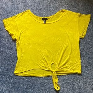 Aqua top with tie front